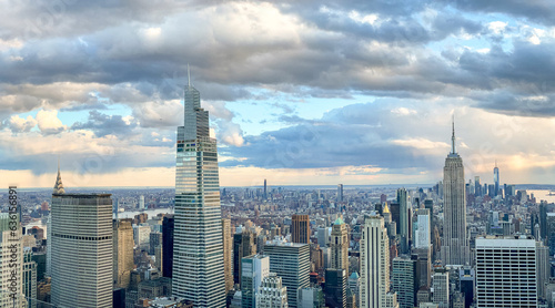 Modern skyscrapers in New York megapolis photo