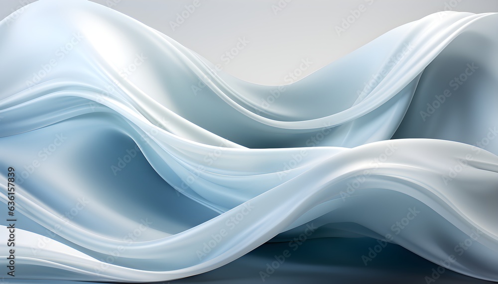 Colorful Light Waves Background. Generative AI