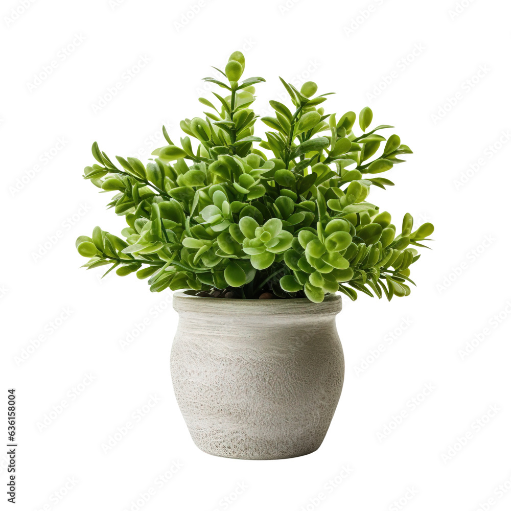 Potted plants isolated on transparent background Potted plants isolated on transparent background
