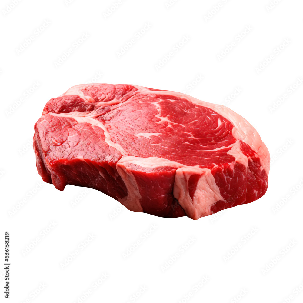 Piece of beef isolated on transparent background Piece of beef isolated on transparent background