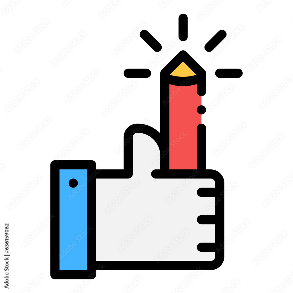 Obraz premium creativity pencil icon
