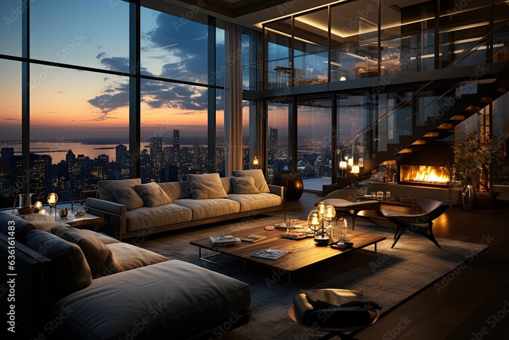 Sketch a modern high-rise apartment that emphasizes luxury and sophistication, with high-end finishes, premium materials, and breathtaking panoramic city views.Generated with AI Sketch a modern high-rise apartment that emphasizes luxury and sophistication, with high-end finishes, premium materials, and breathtaking panoramic city views.Generated with AI