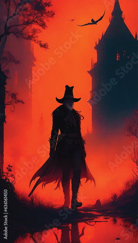 scary halloween background