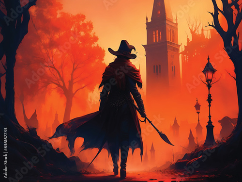 scary halloween background