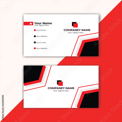 business card design template vector