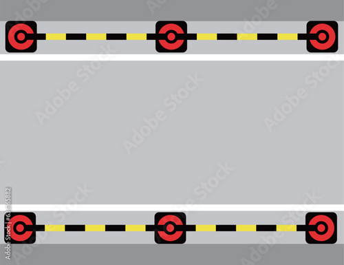 上から見たカラーコーンのイラスト