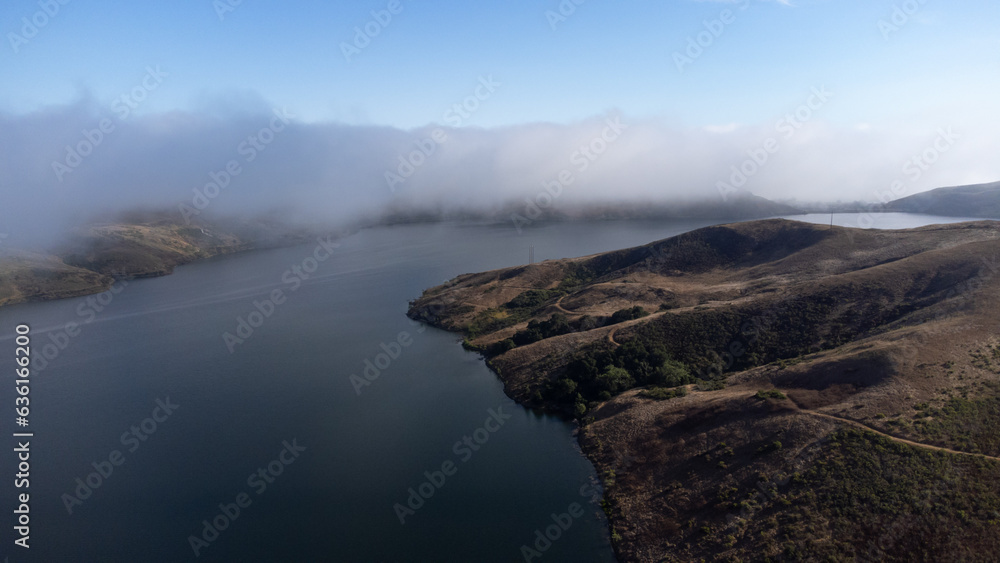Aerial View of Whale Rock Reservoir, Cayucos, San Luis Obispo County