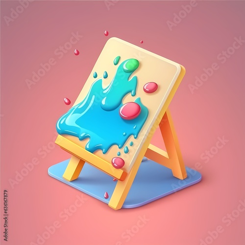 Paint picture icon, painter...