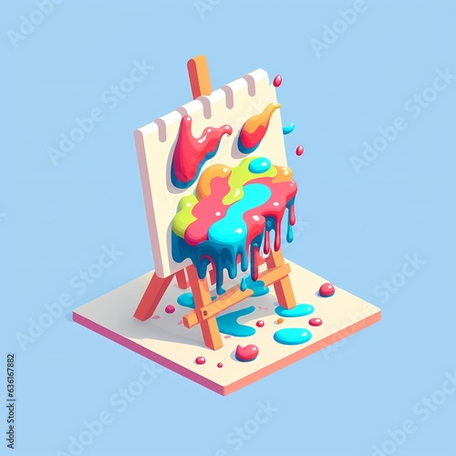 Paint picture icon, painter...
