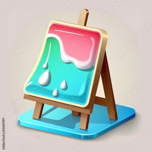 Paint picture icon, painter...