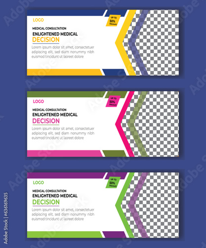 Facebook cover daign templste vector 