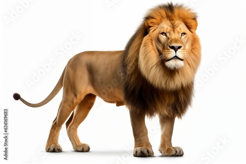 Full Body Lion King on transparent Background, Generative Ai