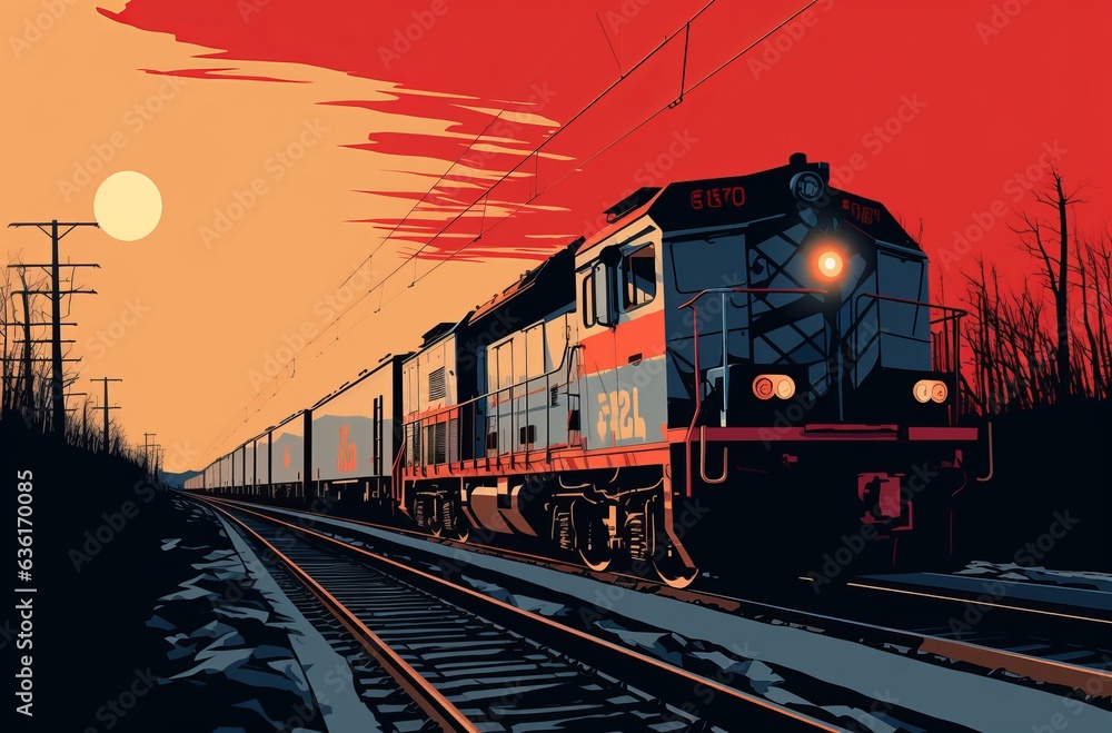 cargo trains traveling down railroad track cargo trains traveling down railroad track
