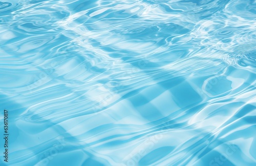 beautiful blue water in the pool