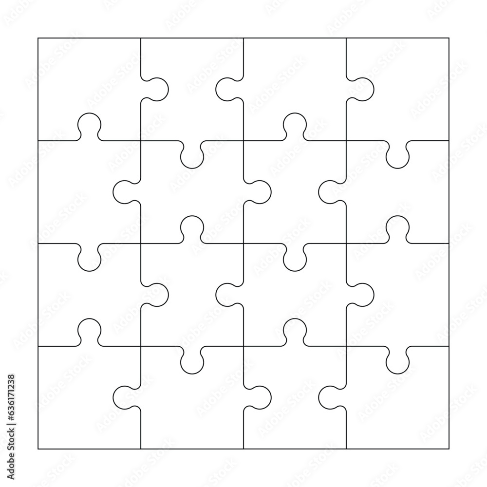puzzle pieces icons, logo in vector file puzzle pieces icons, logo in vector file