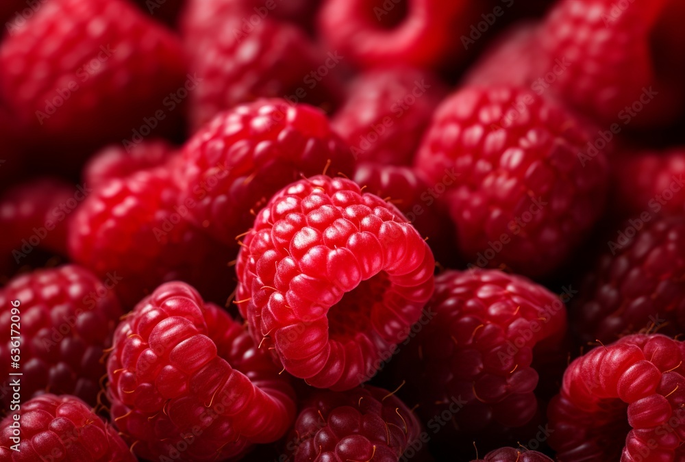 Fresh red raspberry fruit background Fresh red raspberry fruit background