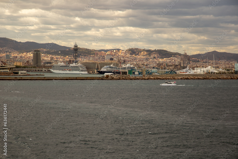 Hafen von Barcelona, vom Wasser aus