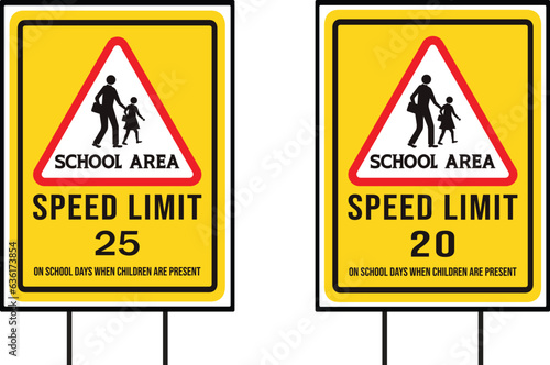 School area road safety sign (ID: 636173854)