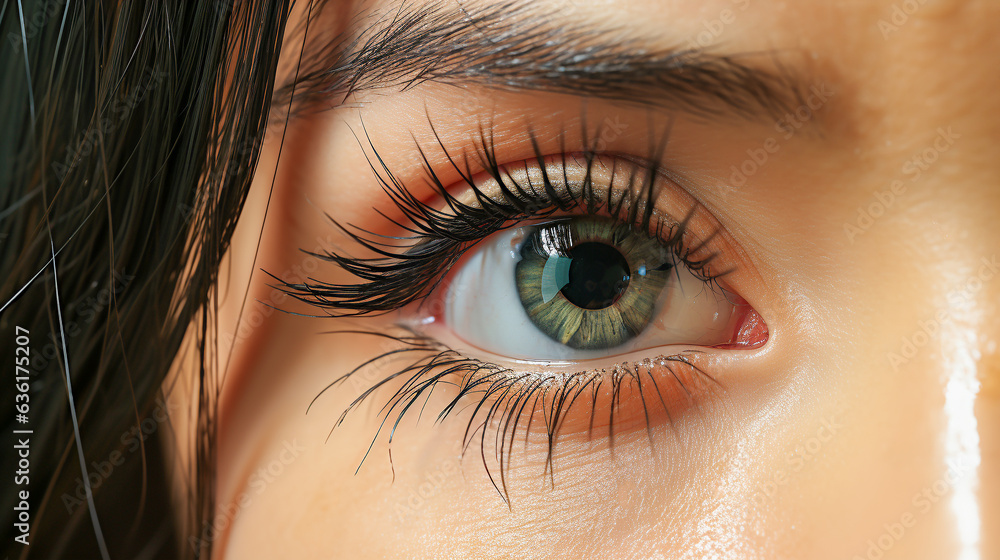 Obraz premium 女性の目のアップ