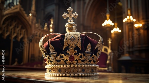 A crown of the united kingdom on ornament