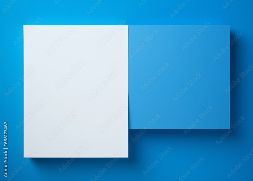 white sheet of paper on an blue wall white sheet of paper on an blue wall