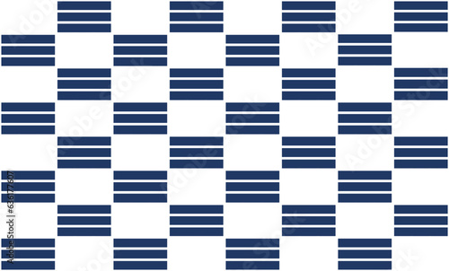 blue and white fabric, Two tone blue strip and Checkerboard repeat pattern, replete image, design for fabric design printing or background or print structure
