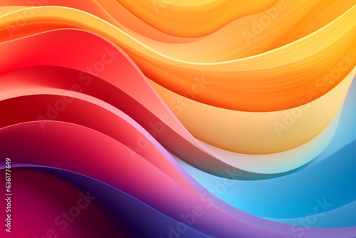 abstract colorful background with smooth lines. 3d rendering - illustration