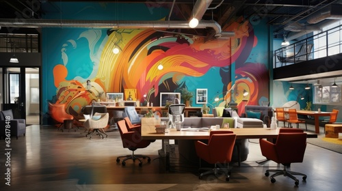 Inspiring office interior design Eclectic style Collab