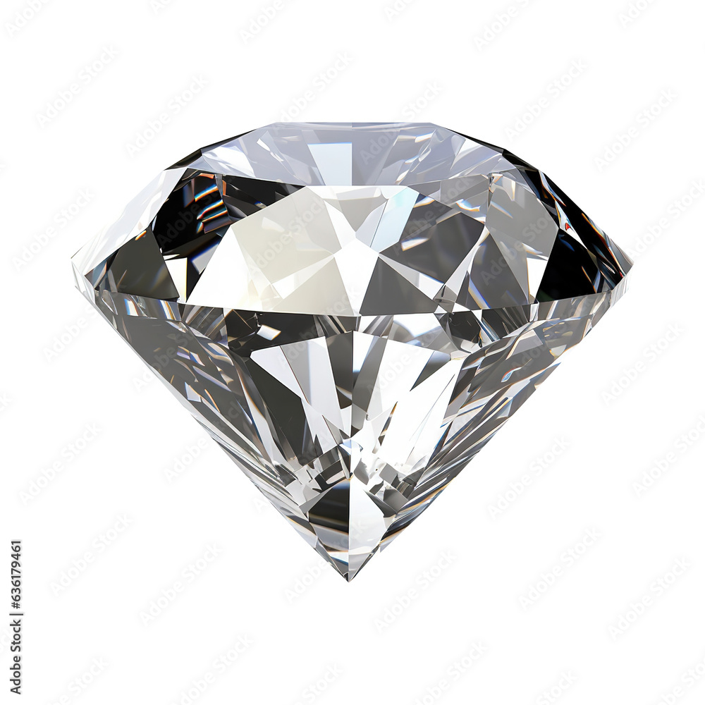 Dazzling diamond on transparent background Generative AI Dazzling diamond on transparent background Generative AI