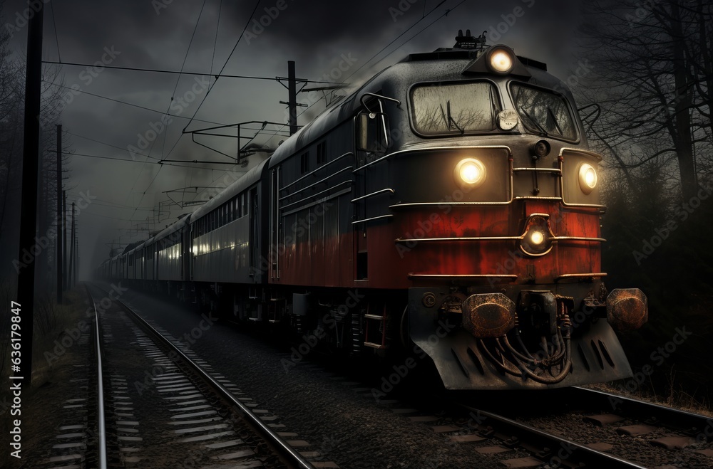 cargo trains traveling down railroad track cargo trains traveling down railroad track