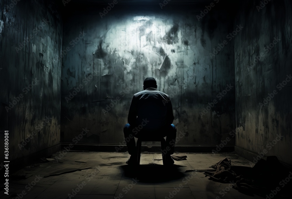 silhouette of someone sitting in the dark silhouette of someone sitting in the dark