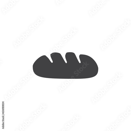 bread icon bakery food vector