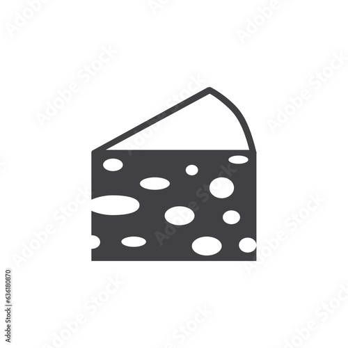 cheese icon vector isolated on white background