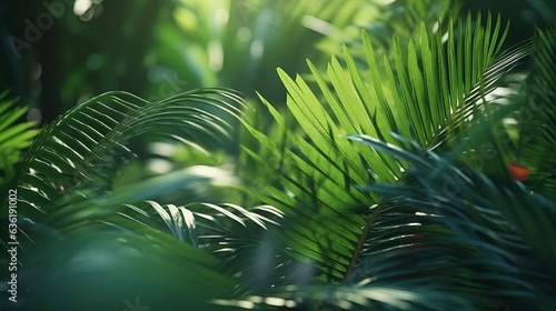 exotic tropical foliage background © alexxndr