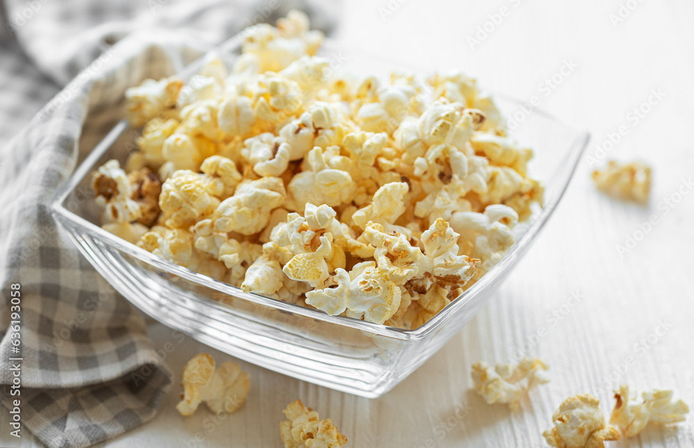 Tasty salted homemade popcorn Tasty salted homemade popcorn