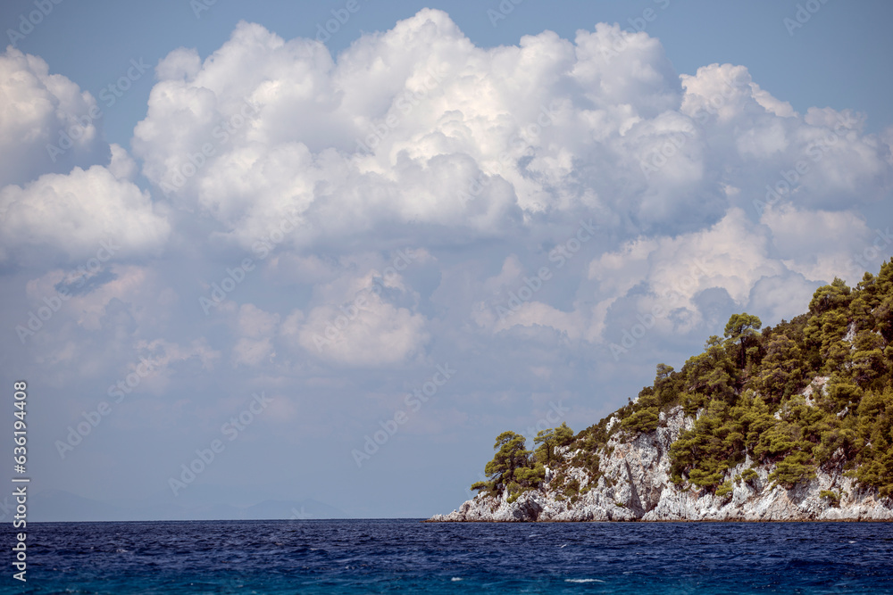 seascape with sky, greece, grekland, EU, Skopelos,summer, Mats