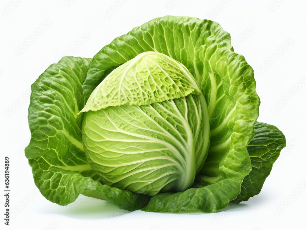 Fototapeta premium Cabbage on a white background