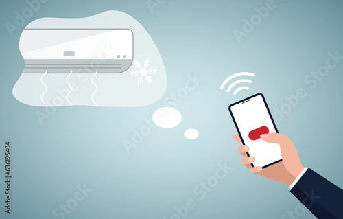 Remote air conditioning, smart home, home automation.