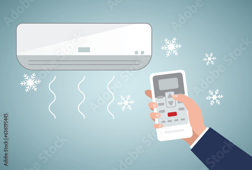 Turn on the air conditioner