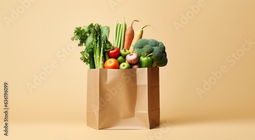 tote bag with fresh vegetables