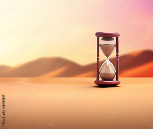 hourglass on the sand