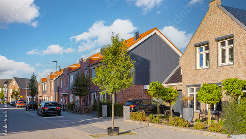 Wallpaper Mural Dutch Suburban area with modern family houses, newly build modern family homes in the Netherlands, dutch family house in the Netherlands, Modern green neighbourhood Torontodigital.ca
