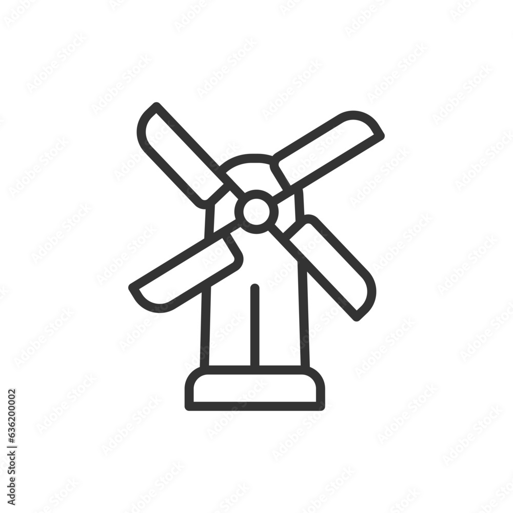Wind turbine icon vector. Linear style sign for mobile concept and web design. Wind energy symbol vector illustration. Flat vector simple element graphics - vector.
Wind turbine icon vector. Linear style sign for mobile concept and web design. Wind energy symbol vector illustration. Flat vector simple element graphics - vector.