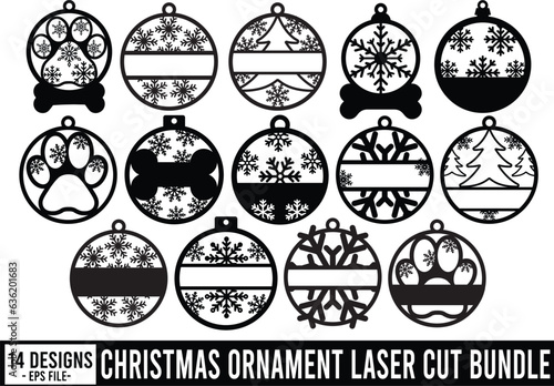 Christmas Ornament Laser Cut Bundle