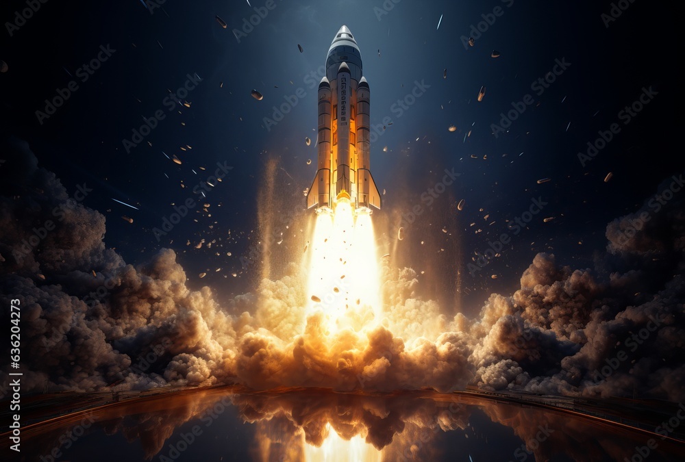 rocket with flames escaping from it rocket with flames escaping from it