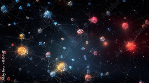 Quantum Mind: Illustrate a complex network of interconnected quantum bits (qubits), symbolizing the potential of quantum computing in mental health research | generative ai
