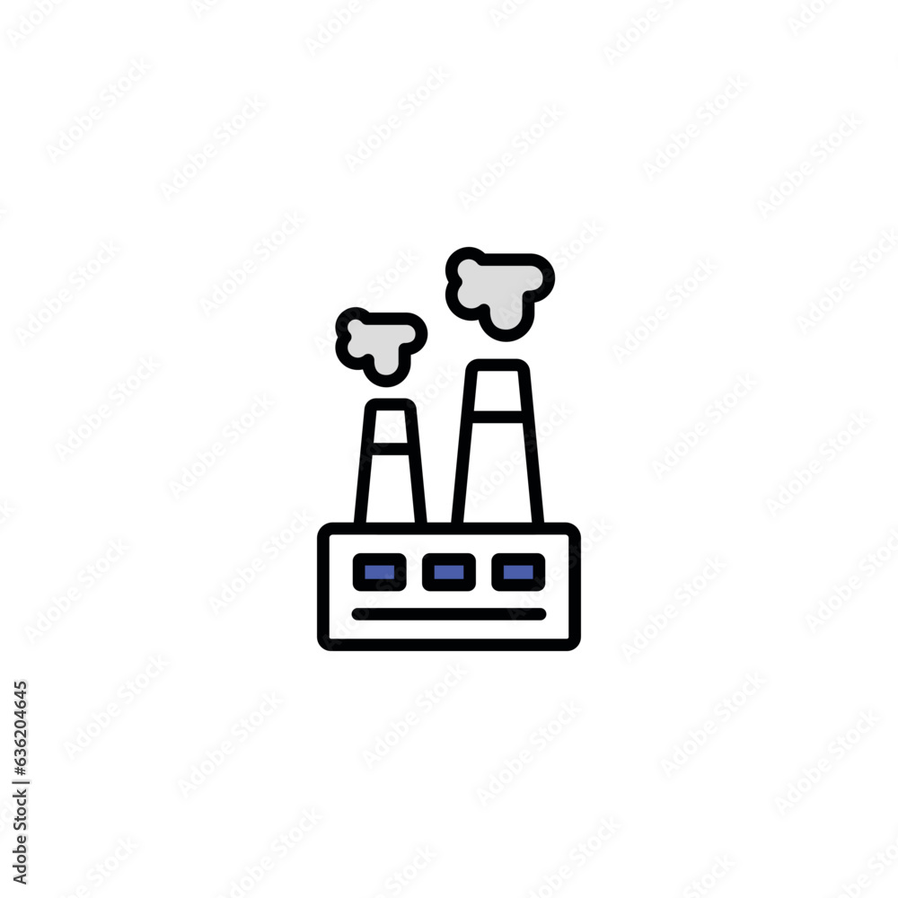 Industry icon design with white background stock illustration Industry icon design with white background stock illustration