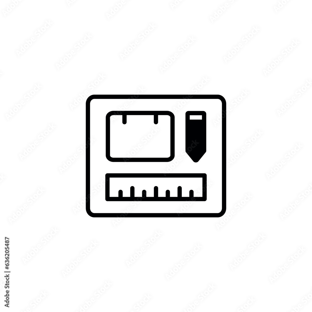 Wire frames icon design with white background stock illustration