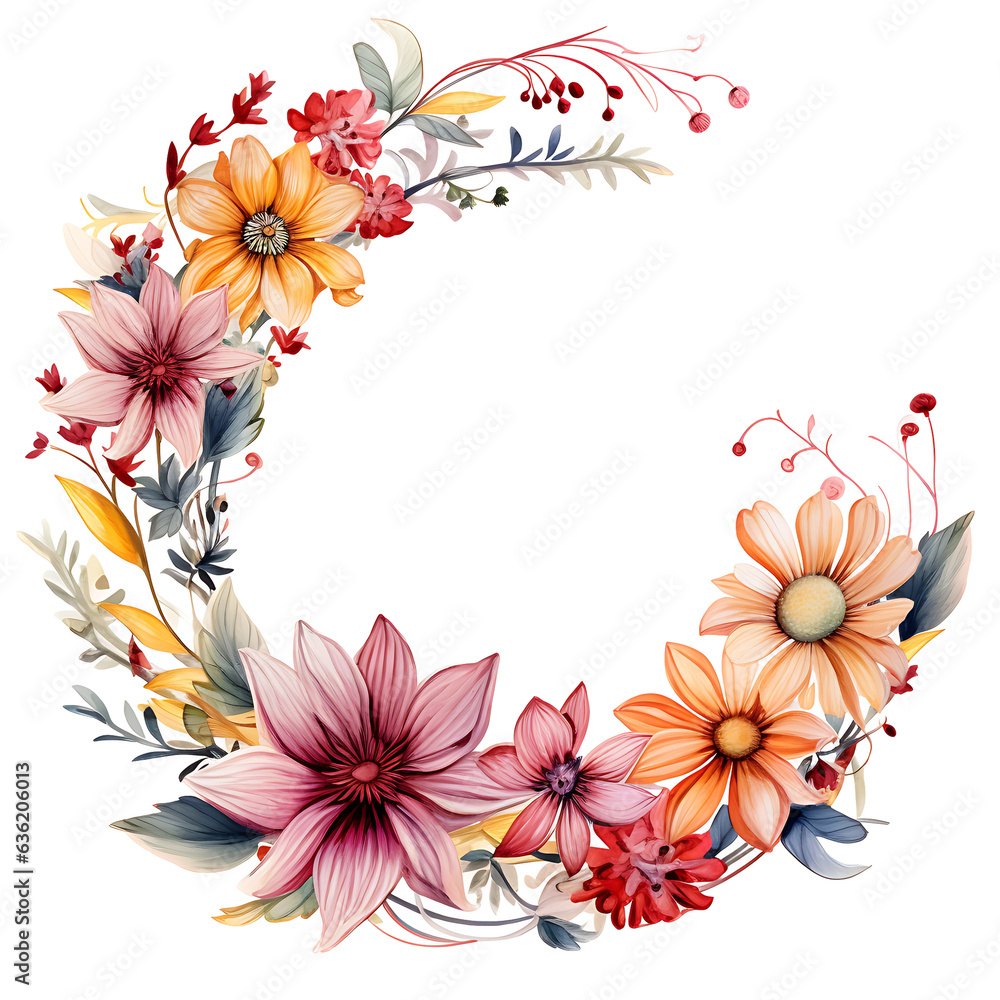 abstract background with flowers