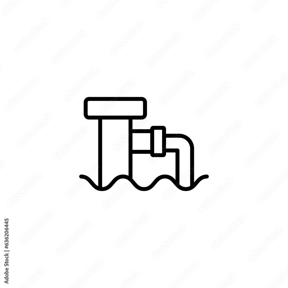 Water Supply icon design with white background stock illustration Water Supply icon design with white background stock illustration